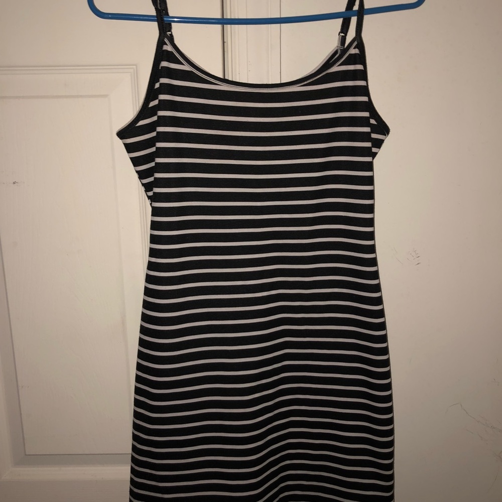 A stripped dress.